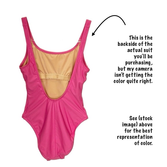 NEW J. Crew 1989 One Piece Swimsuit Pink Size 0 XS New - Picture 4 of 7